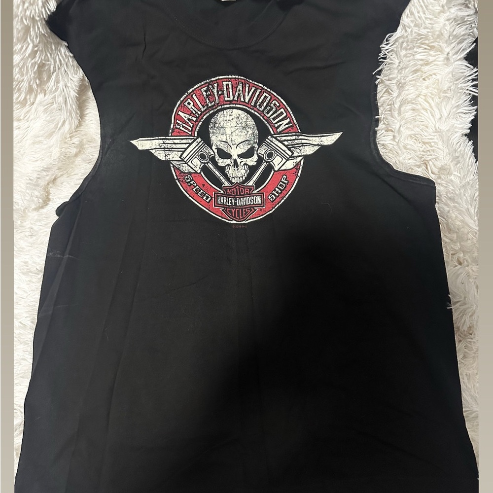 Harley-Davidson Black Short Sleeve Tees with Iconic Designs - Picture 5 of 6